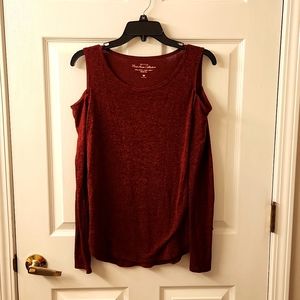 Hollister shoulder cut out sweater